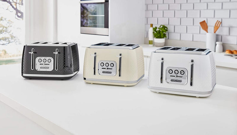 Verve 4 Slice Toaster, Cream