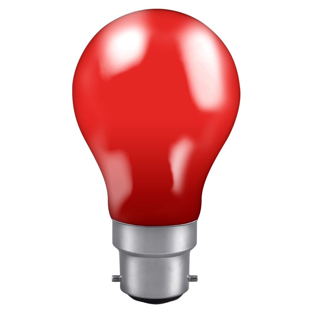 Crompton Colourglazed GLS 25W Red BC-B22d