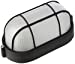 IP54 Edison Screw Oval Bulkhead With Wire Guard - White