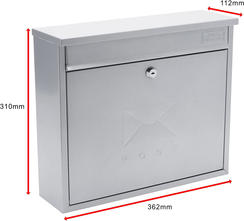 Elegance Post Box - Silver