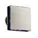 4 Backlit LED Wall & Ceiling Brushed Chrome Extractor Fan with Timer