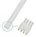 55W CFL 2G11 PLL Opal Single Turn Bulb - Cool White