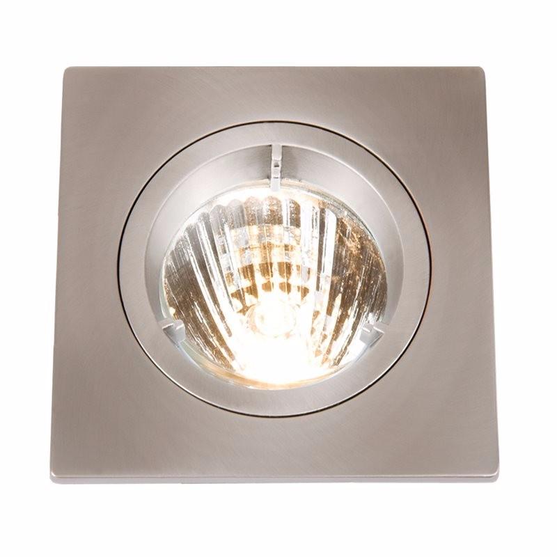 Die-Cast MR16 50mm Low Voltage Square Downlight, Polished Chrome