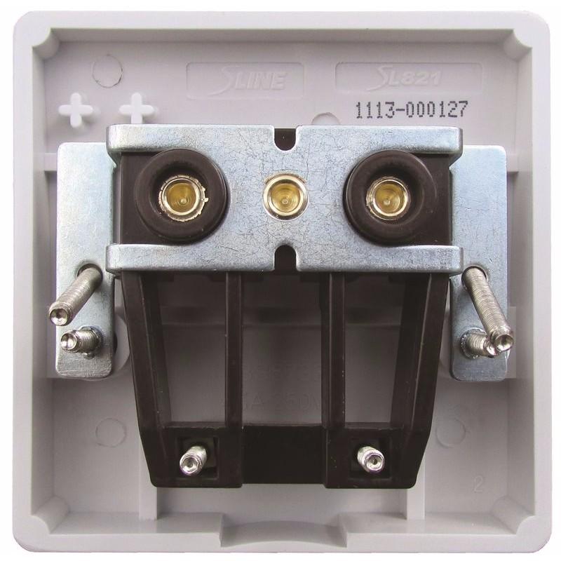 Sline 45A White 1G Cooker Cable Connection Unit Electric Wall Box