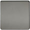 Screwless 1G Blanking Plate Black Nickel