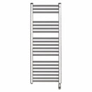 500W Chrome Heated Towel Rail With Thermostat & Manual Temperature Selector