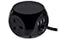 3G 1.4m Cube Socket with USB Ports - Black