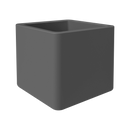 Pure 50cm Soft Brick Plastic Indoor & Outdoor Plant Pot with Wheels - Anthracite