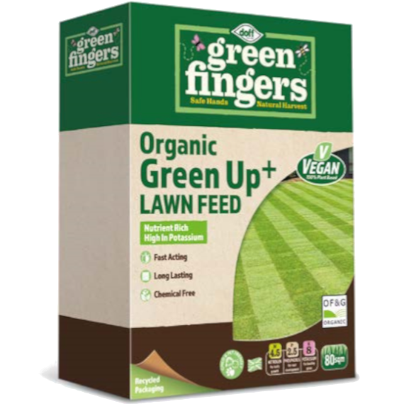 Doff Greenfingers Organic Green Up Lawn Feed - 80sqm