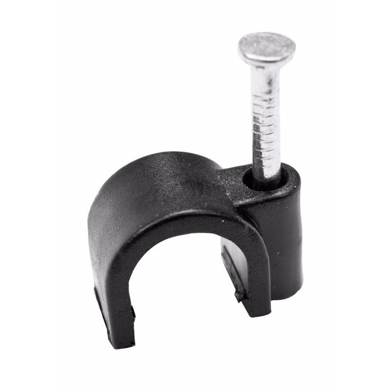 5-7mm White Round Flexi Cable Clips (100 Pack)