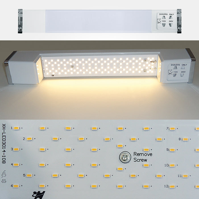 LED Dual Voltage Shaver Light