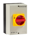 63A 4 Pole 230V-415V IP65 Industrial Rotary Isolator