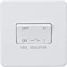 Screwless 10AX 3 pole fan isolator switch - Matt white