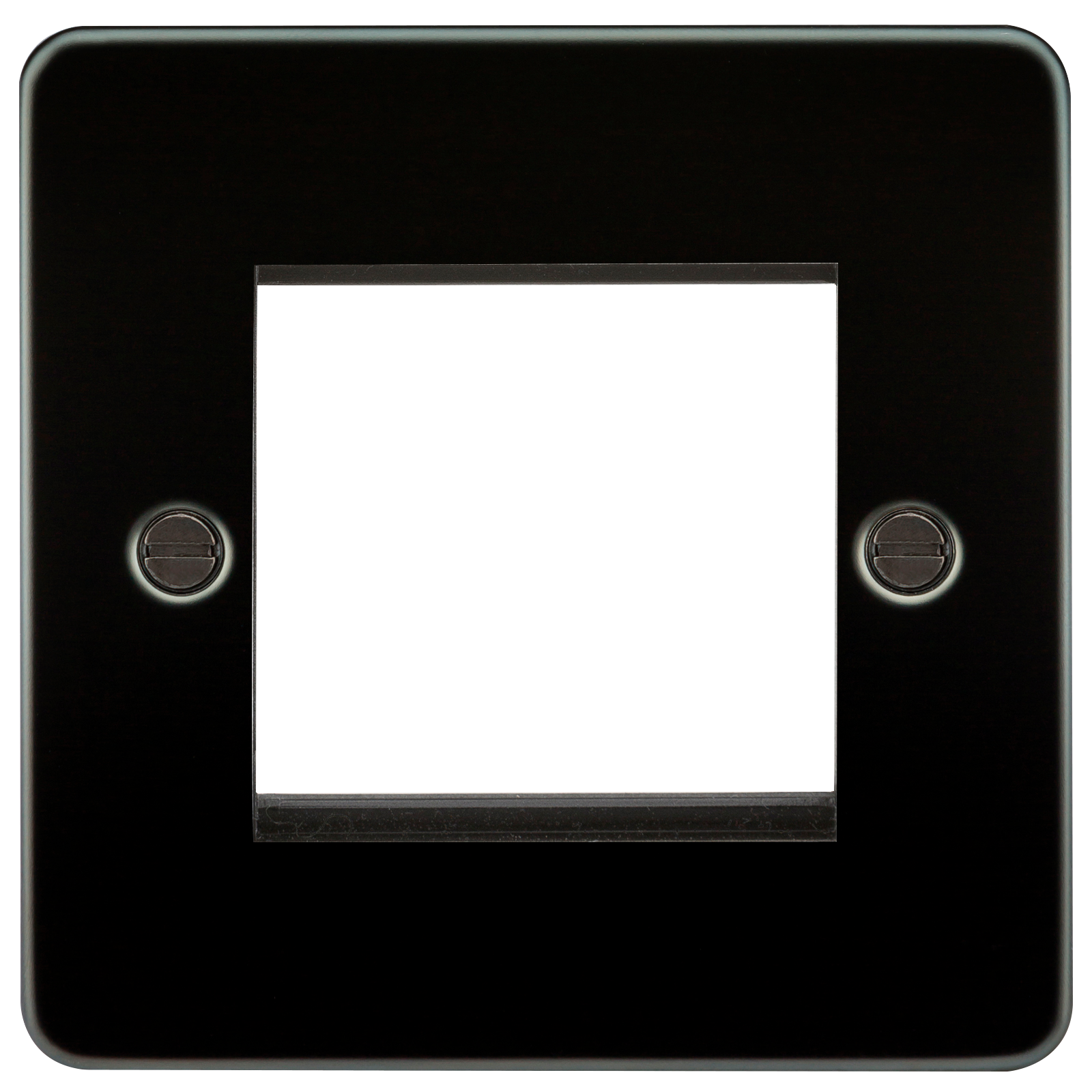Flat Plate 2G modular faceplate - gunmetal