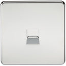 Screwless Polished Chrome Telephone Master Socket
