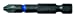 Blue Steel Impact Screwdriver Bit 50mm PZ2 Card of 3