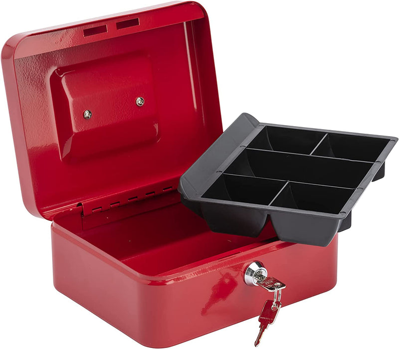 8 Combination Cash Box - Red