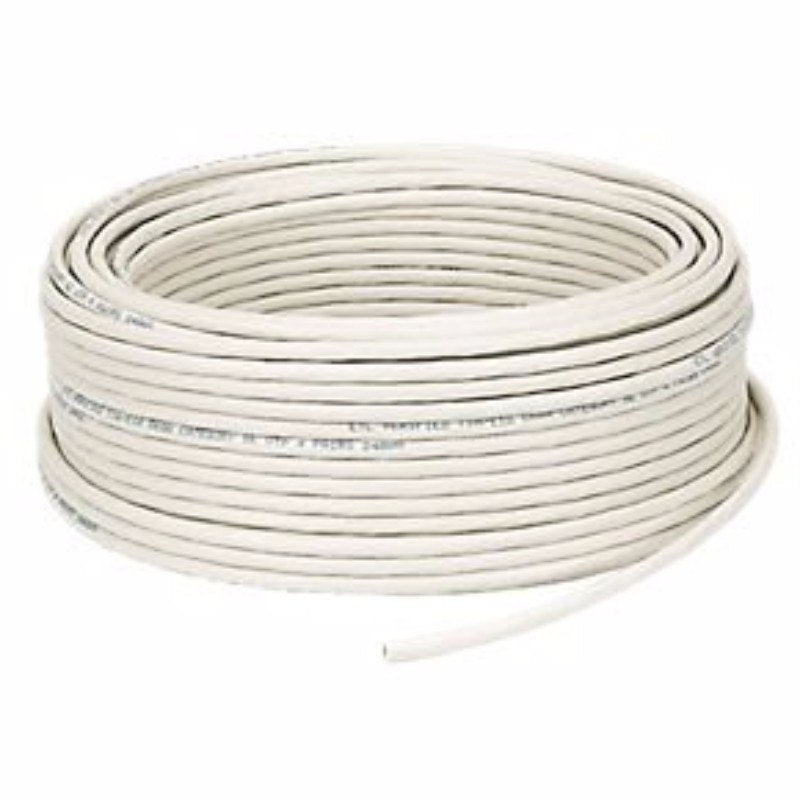 2 Pair 4 Core Round White CW1308 Telephone Cable - 10m