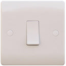 Sline 10A White 1G 2 Way 230V Electric Wall Plate Switch