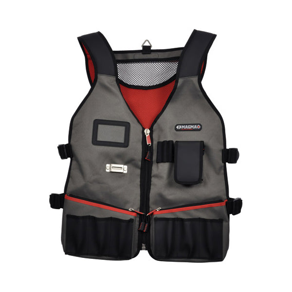 Heavy Duty Technicians Tool Carrier Vest with 14 Pockets