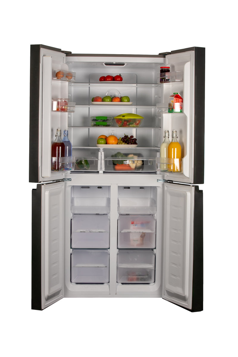 79cm Multi Door American Style Fridge Freezer, Silver