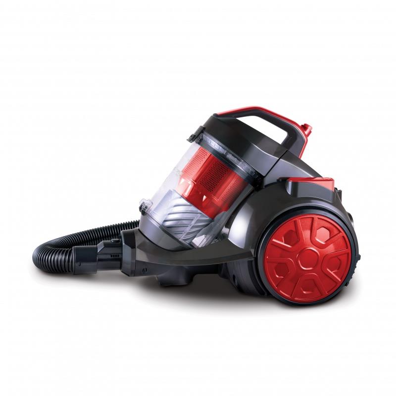 Multi Cyclonic Bagless Cylinder Vacuum - Red