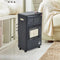 4200w Gas Heater Black on Wheels