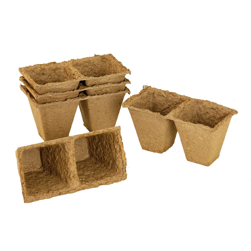 Fibre Pots Square 6cm - 80 Pack