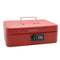 Keyless Cash Box With Combination Lock - Red