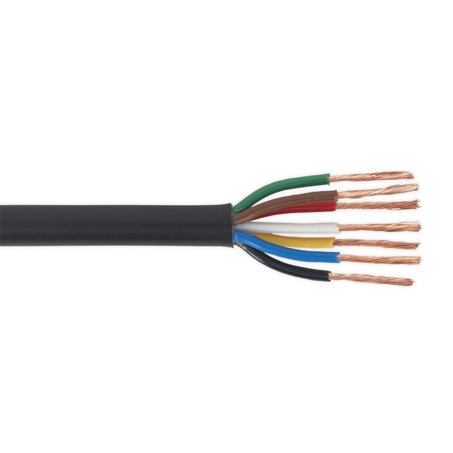 7 Core 0.75mm Thin Wall Automotive Cable - 30 Meter