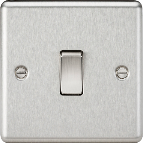10AX 1G Intermediate Switch - Rounded Edge Brushed Chrome