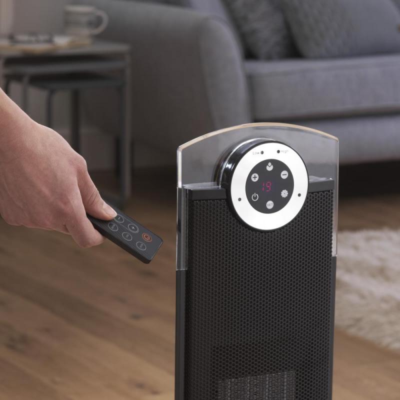 Studio G Tower Ceramic Fan Heater - Black