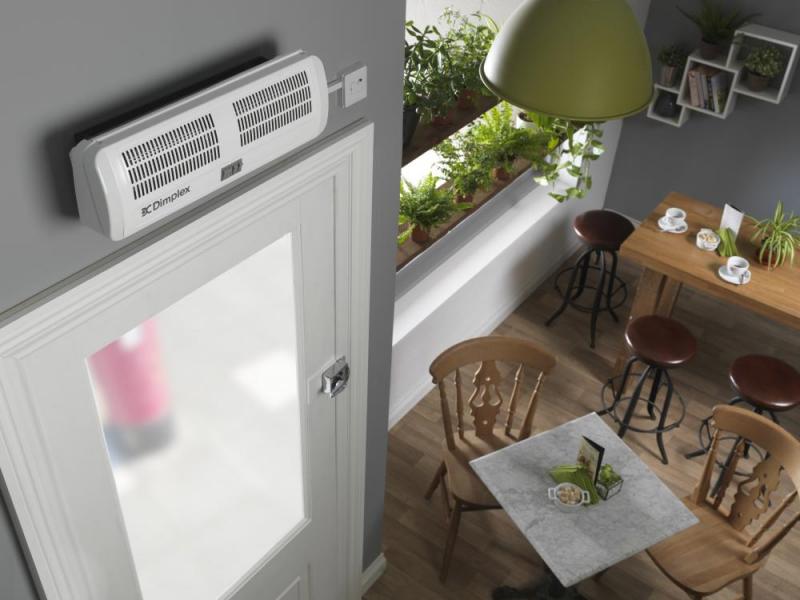 3kW Electric Over Door Heater Multi-directional Down Flow Fan