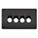 10A 3G 2 Way 230V Screwless Polished Chrome Electric Wall Plate Switch