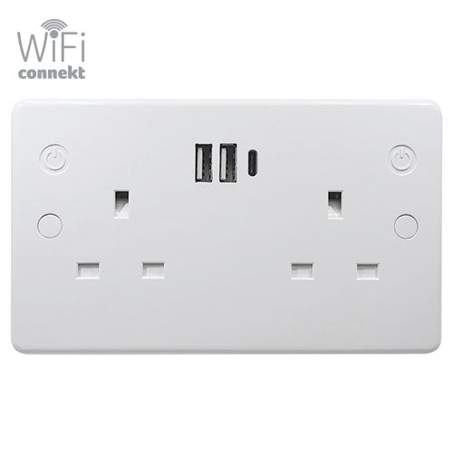 SMART Socket with USB Fast Charging - Includes FAST Charging multi adapter cable