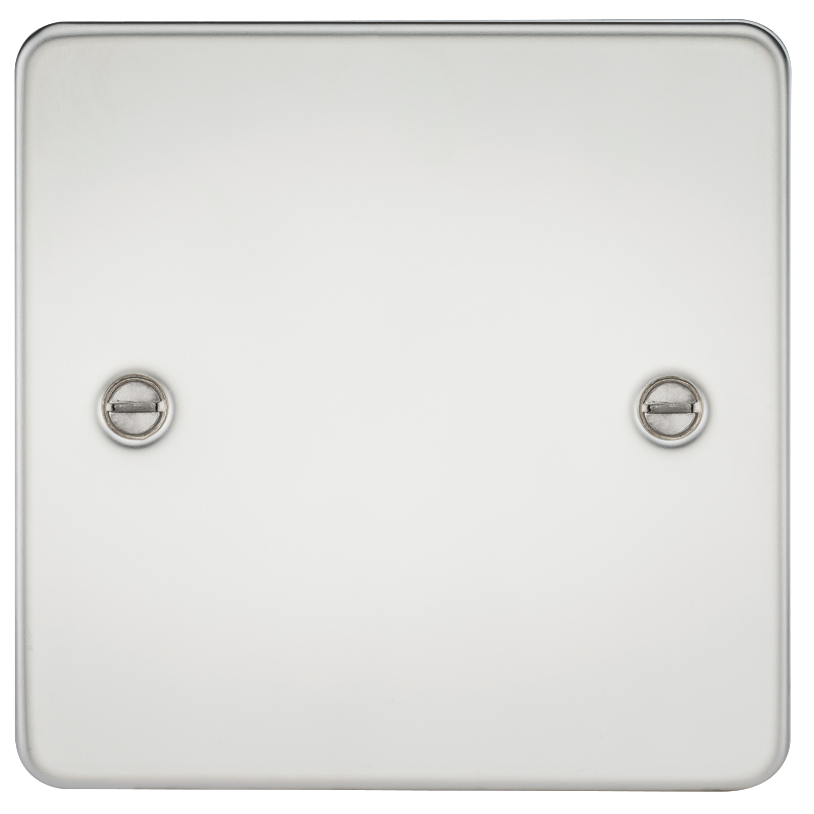 Flat Plate 1G blanking plate - polished chrome