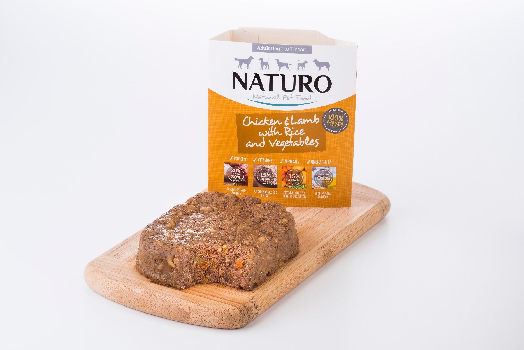 Adult Dog Chicken and Lamb with Rice and Vegetables, 400g X7