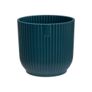 Vibes Fold 7cm Mini Round Plastic Indoor Plant Pot - Deep Blue