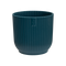 Vibes Fold 7cm Mini Round Plastic Indoor Plant Pot - Deep Blue