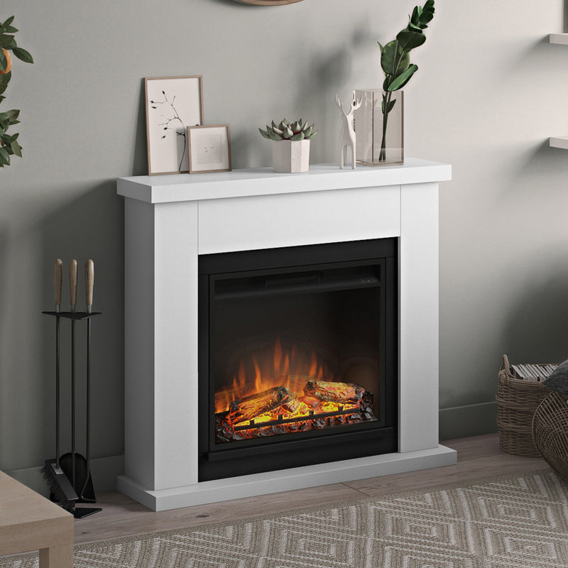 Frode Electric Fireplace, Pure White, Mantel Only