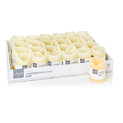 7cm Led Flickering Christmas Wax Candle