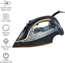 2400W Crystal Clear Steam Iron, Gold