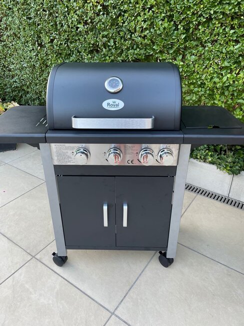 Royal Outdoor Deluxe BBQ 3+1 Side Burner