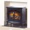 StockBridge 2kW Optiflame Electric Stove - Black