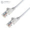 0.5m RJ45 CAT5e UTP Stranded Flush Moulded Network Cable - 24AWG - White