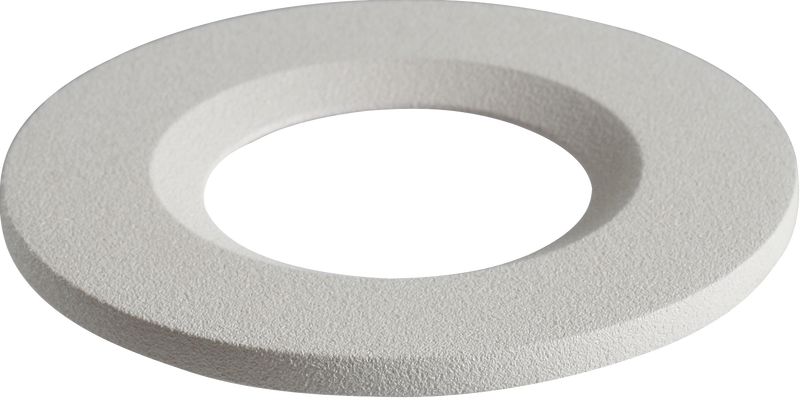 Traditional IP65 Round Fire Rated Bezels for FireKnight - Matte White