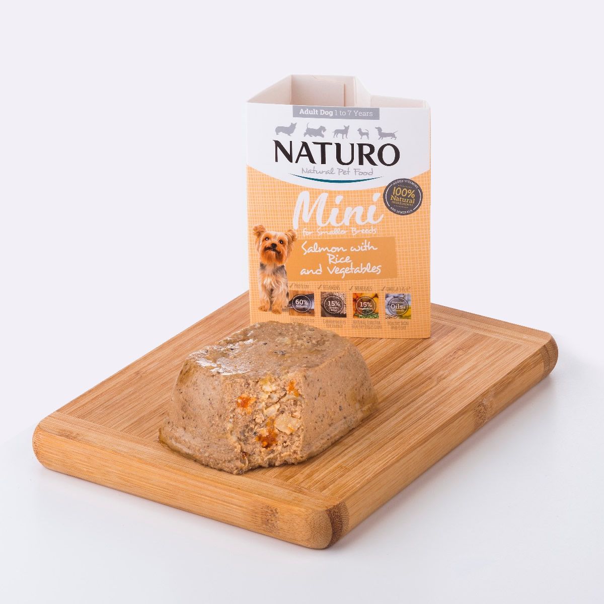 Adult Mini Dog Salmon with Rice & Vegetables, 150g X7