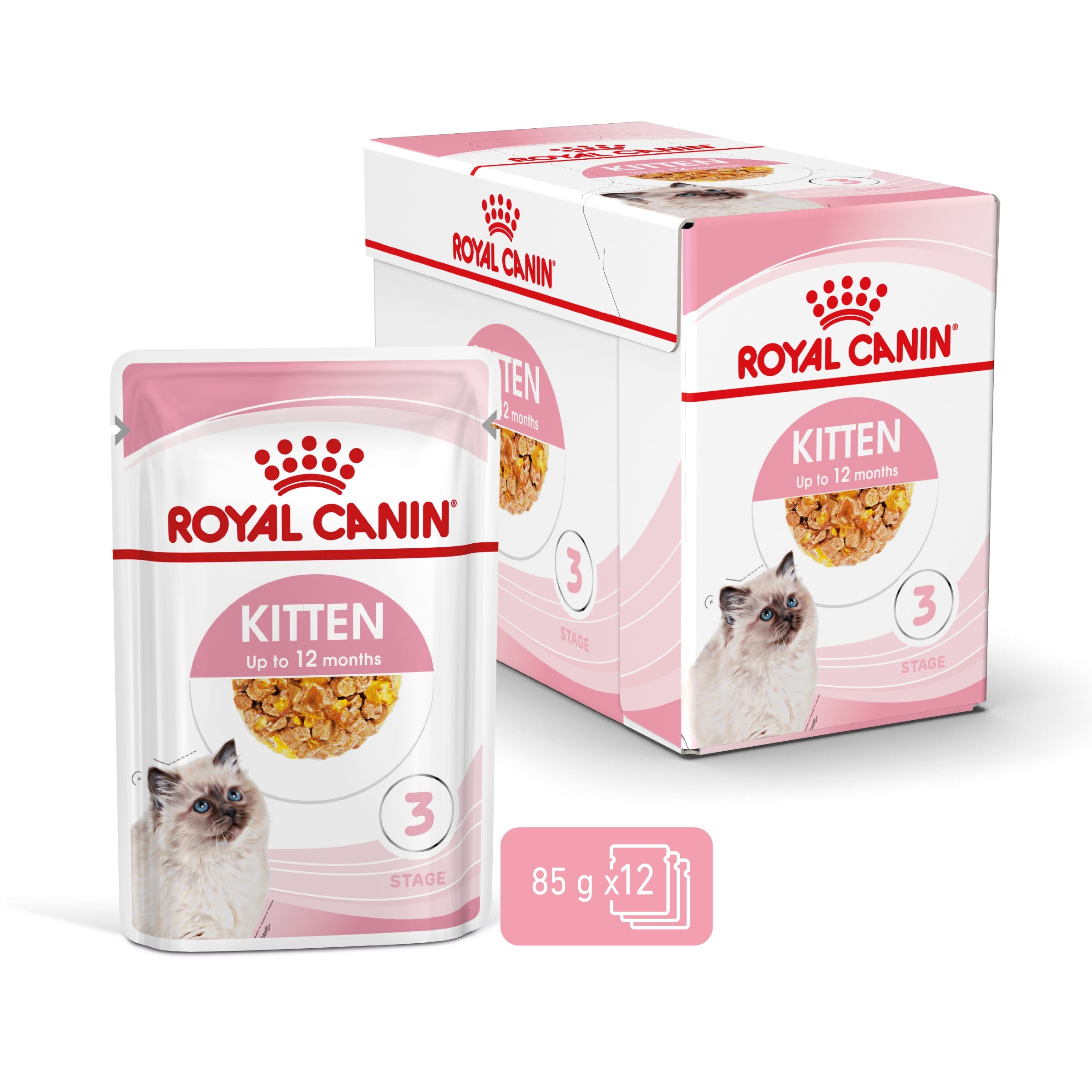 Kitten In Jelly Wet Food, 85g x 12 Pack
