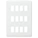 Curved edge 12G grid faceplate