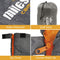 Single 2 Seasons Envelope Sleeping Bag, Grey & Orange